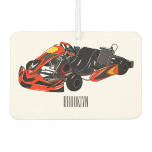 Kart racing Cartoon Illustration Autolufterfrischer