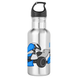 Kart racing Cartoon Illustration Edelstahlflasche