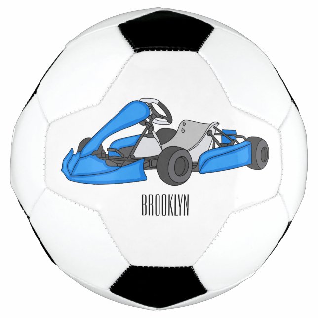 Kart racing Cartoon Illustration Fußball (Vorderseite)