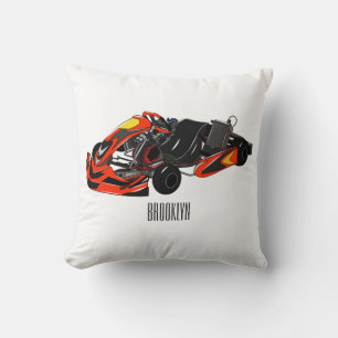 Kart racing Cartoon Illustration Kissen