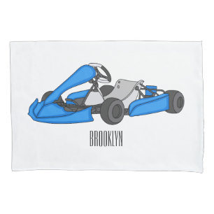 Kart racing Cartoon Illustration Kissenbezug