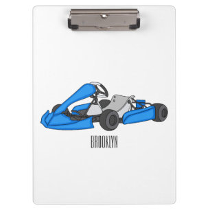 Kart racing Cartoon Illustration Klemmbrett