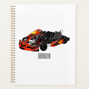 Kart racing Cartoon Illustration Planer