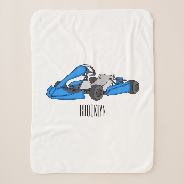 Kart racing Cartoon Illustration Sherpadecke (Vorderseite)