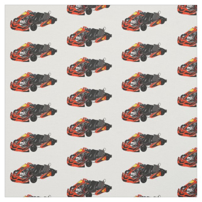 Kart racing Cartoon Illustration Stoff (Muster)