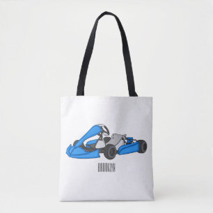 Kart racing Cartoon Illustration Tasche