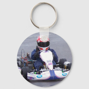 Kart Rennläufer Schlüsselanhänger
