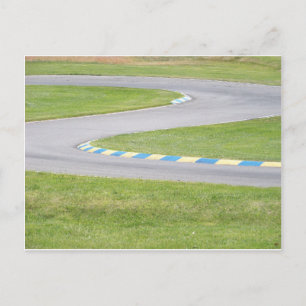 Kart Track Postkarte