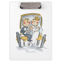 Kart vor dem Pferd Klemmbrett