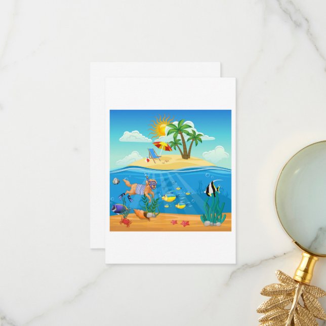 Karte (Vorderseite/Rückseite Beispiel)