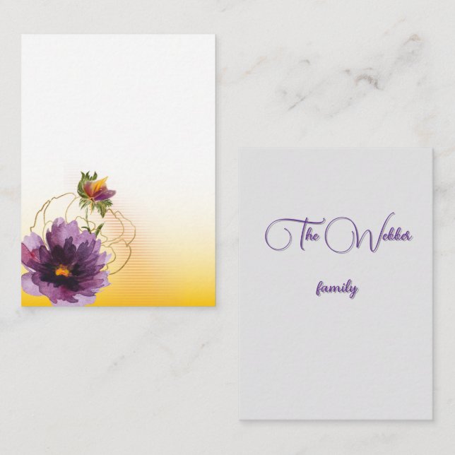 Karte (Vorne/Hinten)