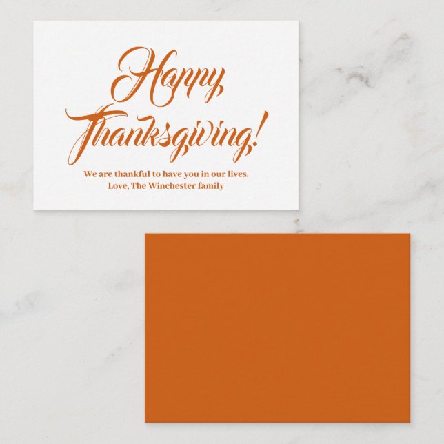 Karte (Vorne/Hinten)