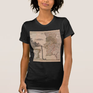 Karte 1704 von Portugal und von Brasilien T-Shirt