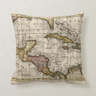 Karte 1790 der Antillen durch Dilly und Robinson Kissen
