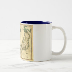 Karte 1815 von Korea und von Japan Zweifarbige Tasse
