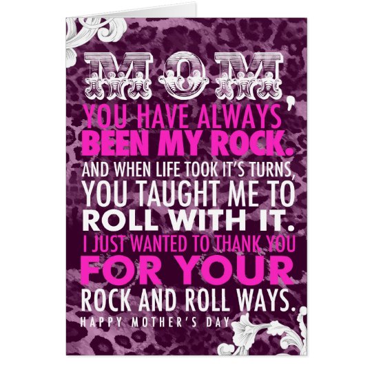 Karte 311 Rock-and-Rollmamma-Leopard-Mutter Tages