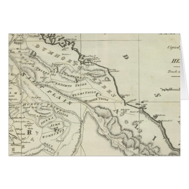 Karte Abessiniens (Vorderseite (Horizontal))