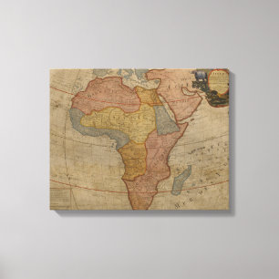 Karte Afrikas 1700 2 Leinwanddruck