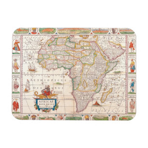 Karte Afrikas 2 Magnet