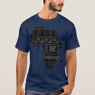 Karte Afrikas ethnisches Muster T-Shirt