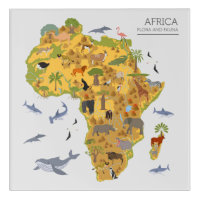 Karte Afrikas | Flora und Fauna