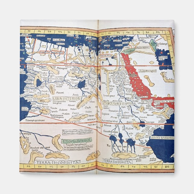 Karte Afrikas Magnet (Vorne)