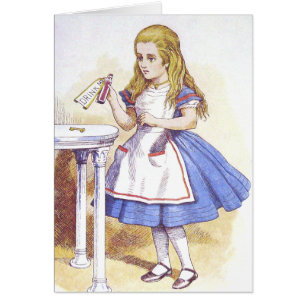 Karte: Alice im Wunderland - trinken Sie mich
