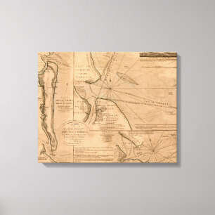Karte Amelia Island, Florida 1770 Leinwanddruck
