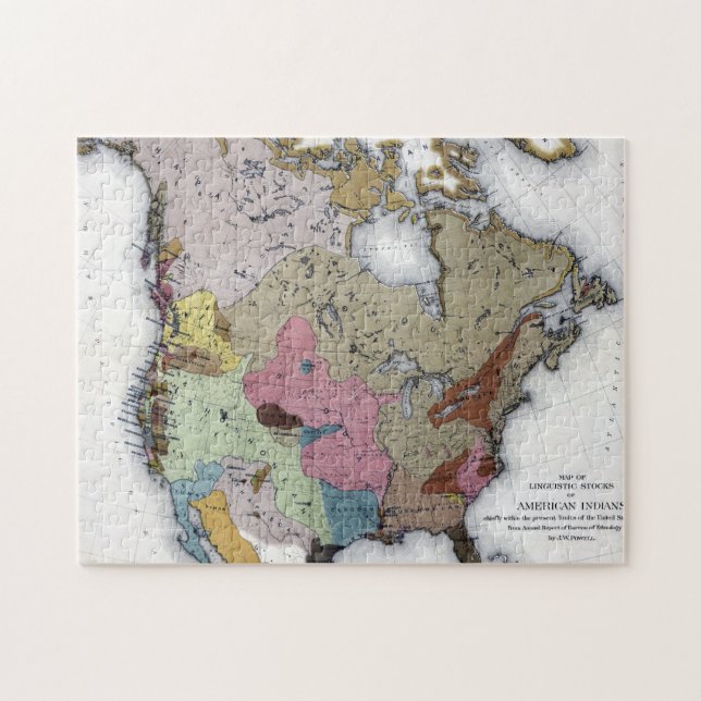 KARTE: AMERIKANISCHE UREINWOHNER 3 (Horizontal)