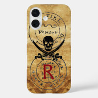 KARTE "ANTIQUE PIRATES", KARTE "SKULL" UND SCHWERT