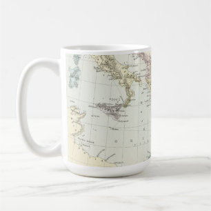 Karte Apostel-Pauls Missionsder reisen Kaffeetasse