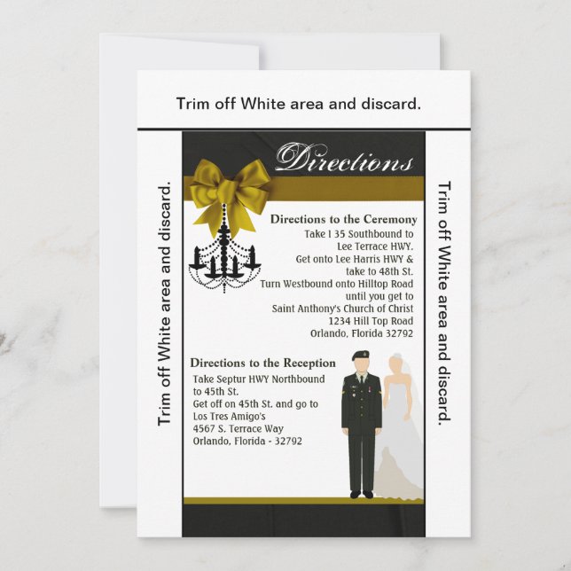 Karte ARMEE der Richtungs-3.5x6 einheitliches (Vorderseite)