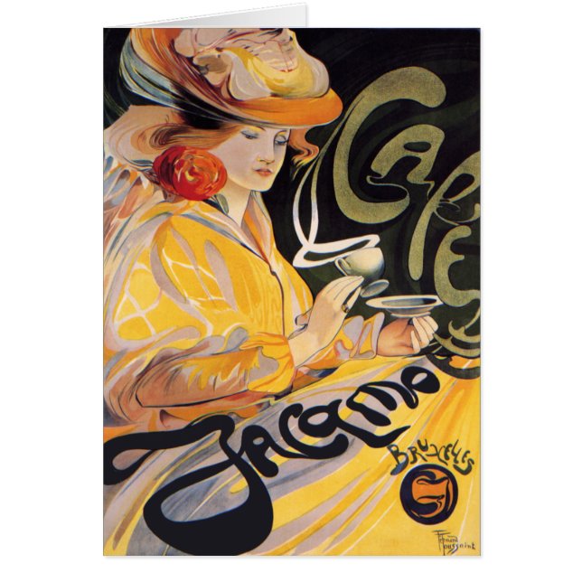 Karte: Art Nouveau Café (Vorne)
