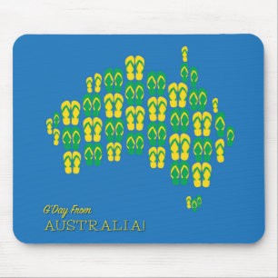 Karte aus Aussie thongs Mousepad