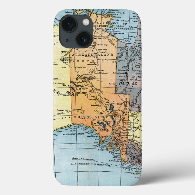 KARTE: AUSTRALIEN, c1890 Case-Mate iPhone Hülle (Rückseite)