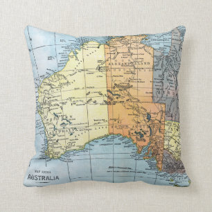 KARTE: AUSTRALIEN, c1890 Kissen