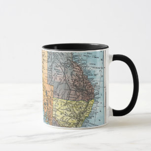 KARTE: AUSTRALIEN, c1890 Tasse