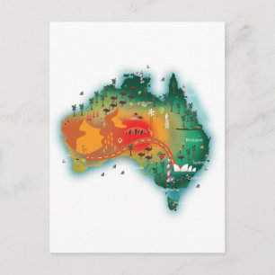 Karte Australiens