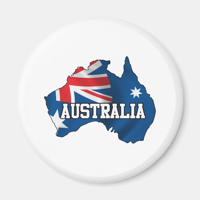 Karte Australiens Magnet (Vorne)