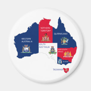 Karte Australiens Magnet
