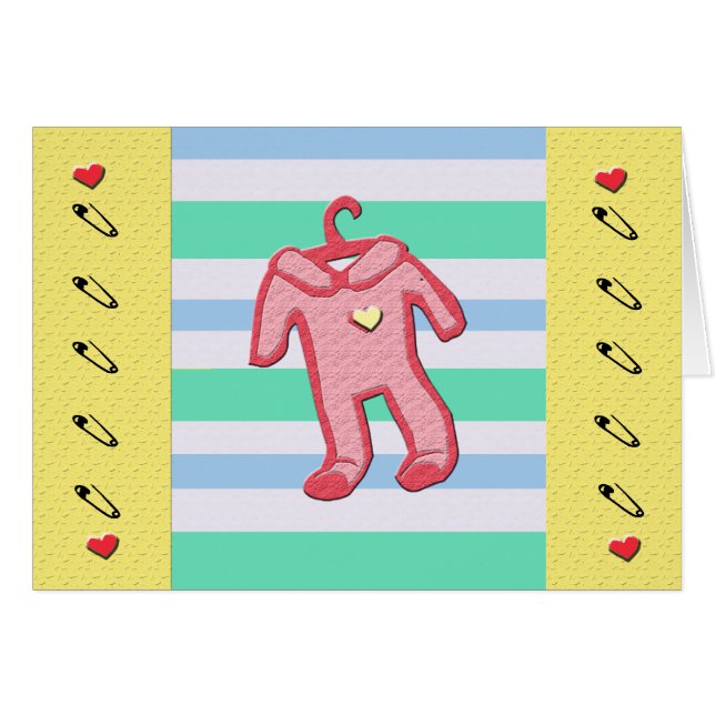 Karte Baby PJS (Vorderseite (Horizontal))