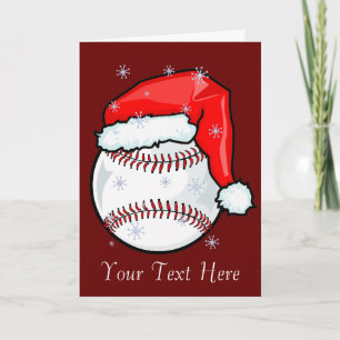 Karte - Baseball Weihnachten