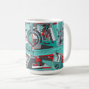 Karte Berlins, Deutschland Kaffeetasse