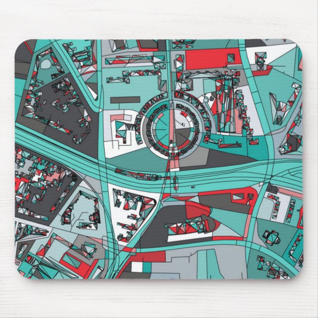 Karte Berlins, Deutschland Mousepad (Vorne)