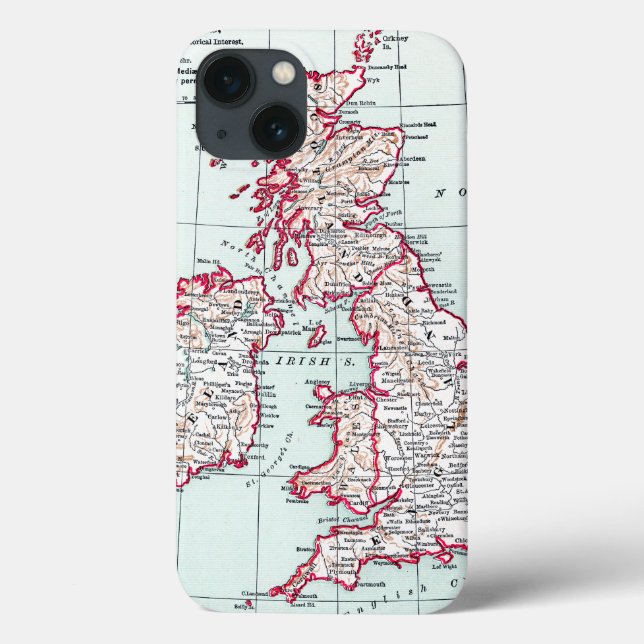KARTE: BRITISCHE ISLES, c1890 Case-Mate iPhone Hülle (Rückseite)
