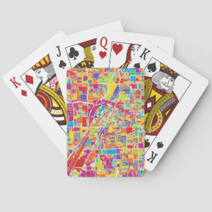 Karte bunten Las Vegass, Nevada Spielkarten
