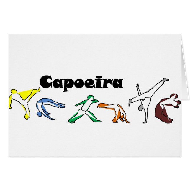 Karte capoeira Axt abada Brasilien Angola (Vorderseite (Horizontal))