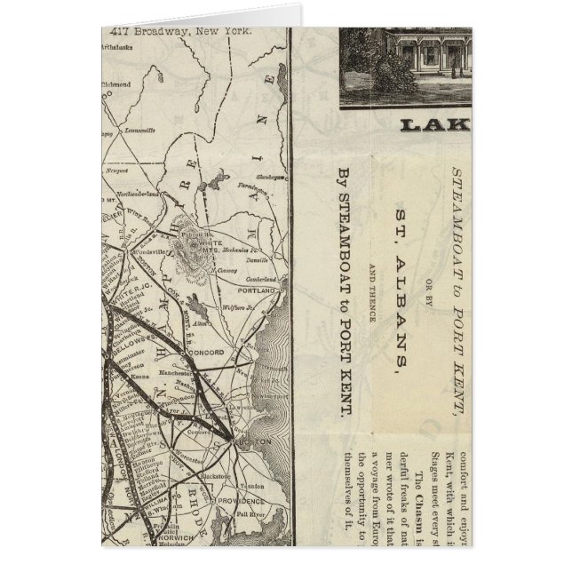 Karte Central Vermont Railway (Vorne)