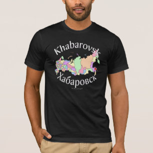 Karte Chabarowsks Russland T-Shirt