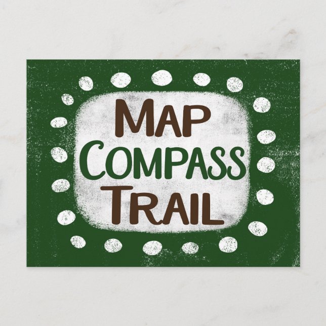 Karte Compass Trail Postkarte (Vorderseite)